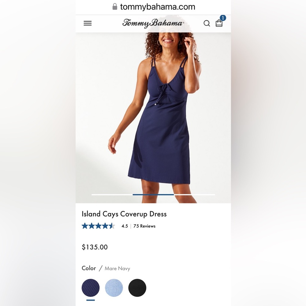 Tommy Bahama Island Cays Coverup Dress SZ M